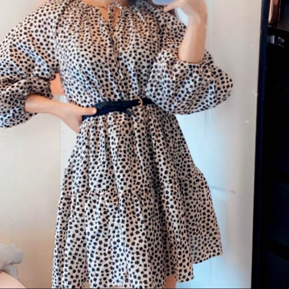 Puff Sleeve Mini Dress